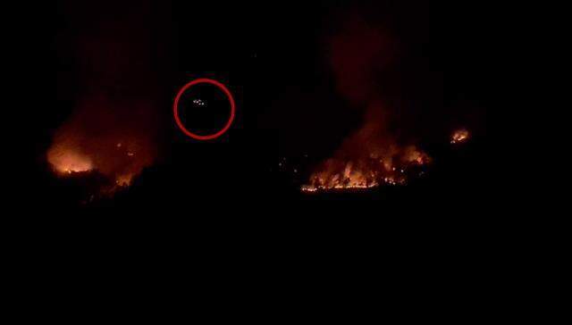 Isparta'daki orman yangınına gece görüşlü helikopterlerle müdahale ediliyor