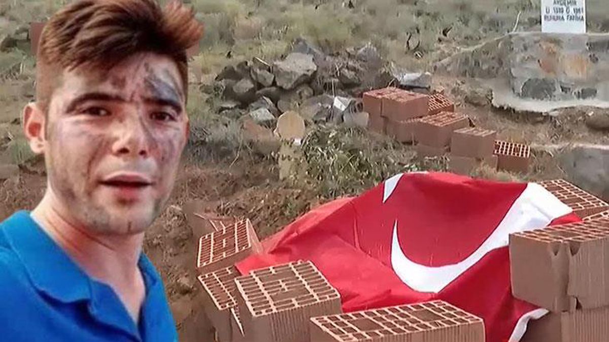 Marmaris yangınının kahramanı Şahin Akdemir'in mezarı tehlikede! Alevlerin gittikçe yaklaşıyor