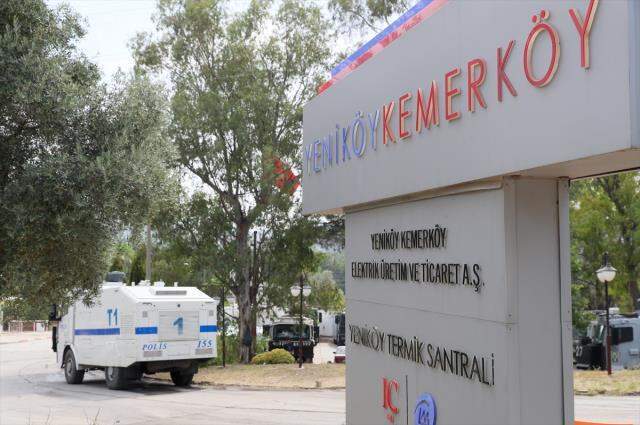 Milas'taki Yeniköy Termik Santrali'nde yangına karşı tedbir alındı
