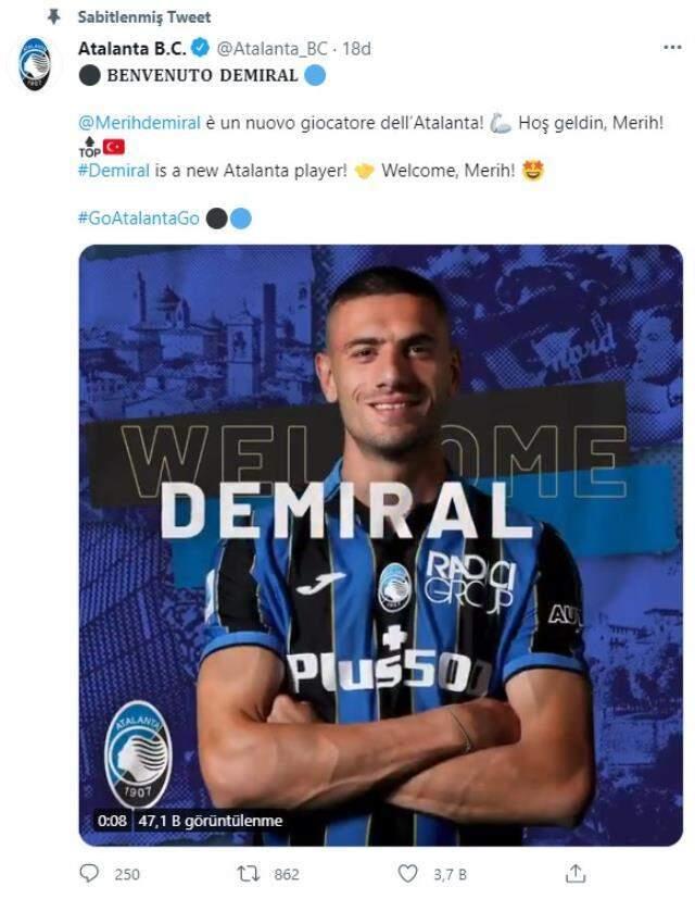 Son Dakika: Merih Demiral, Atalanta'da! Satın alma opsiyonuyla kiralandı