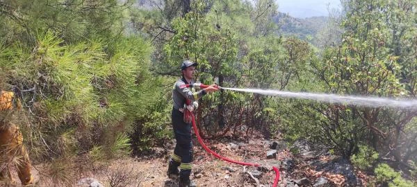 Antalya'daki yangınlarda soğutma çalışmaları sürüyor (3)