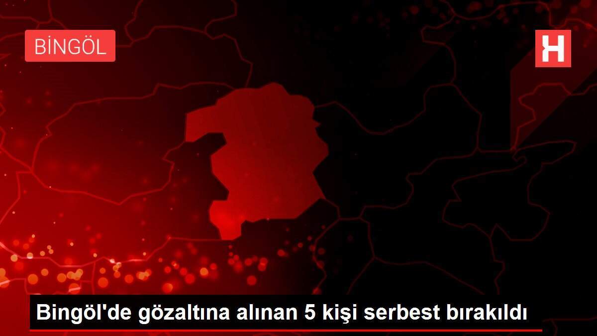 Bingöl'de gözaltına alınan 5 kişi serbest bırakıldı - Vimarsana News
