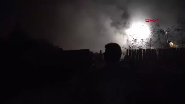 Son dakika haberi... ÇIKAN YANGINDA AHIR VE SAMANLIK KÜLE DÖNDÜ