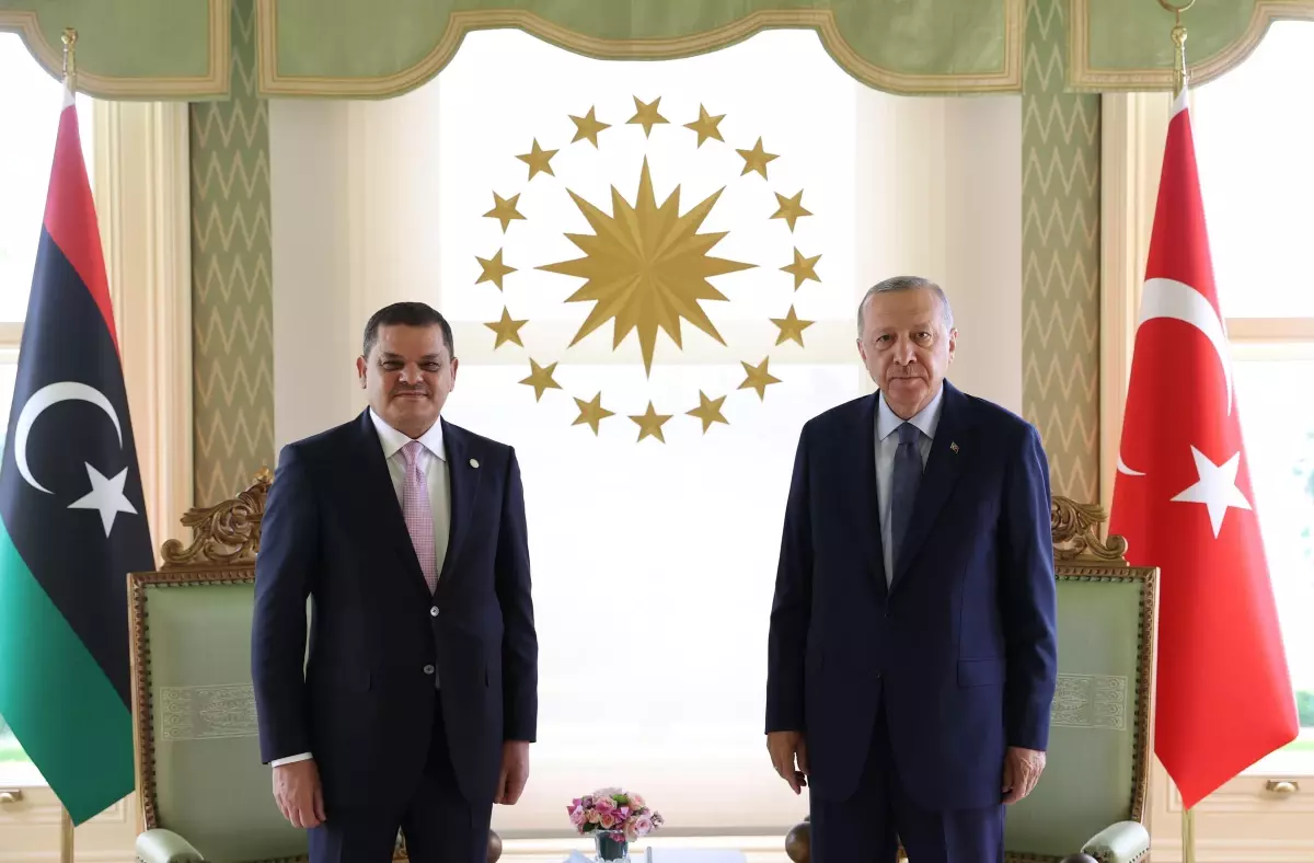 Cumhurbaşkanı Erdoğan'ın Libya Başbakanı Abdulhamid Dibeybe'yi kabulü başladı