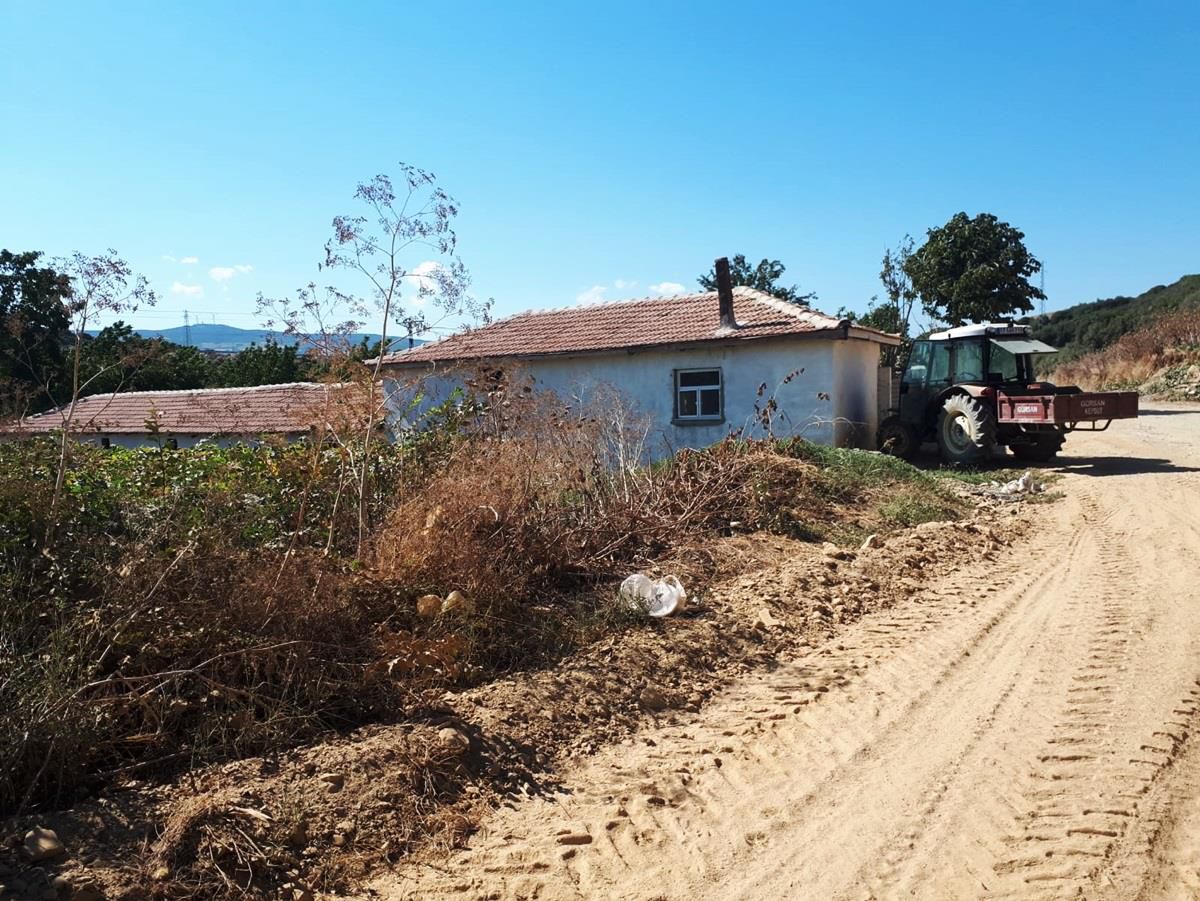 Gelibolu'daki tarla yangınına itfaiye ekipleri müdahale etti