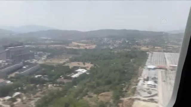 Muğla'nın Milas Ve Köyceğiz Ilçelerinde Yangınlara Müdahale Sürüyor 1 Son dakika: Milas ve Köyceğiz yangınları havadan görüntülendi