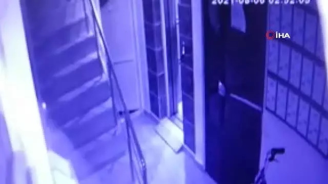 Bisiklet hırsızı güvenlik kameralarına yakalandı