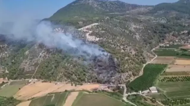 Son dakika haber... Dalaman'da çıkan orman yangını kontrol altına alınmaya çalışılıyor (2)