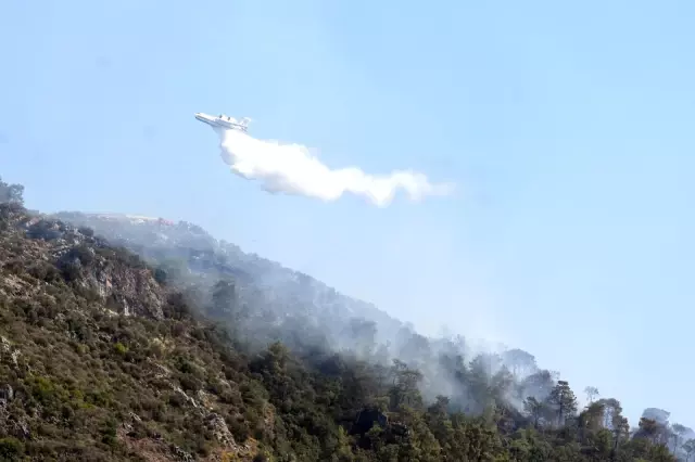 Son dakika haberi... Dalaman'daki yangın büyümeden söndürüldü
