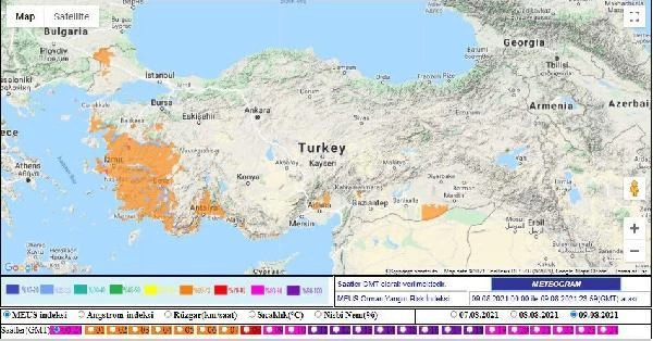 Ege ve Antalya, yangın riskinde 'turuncu' kategoride