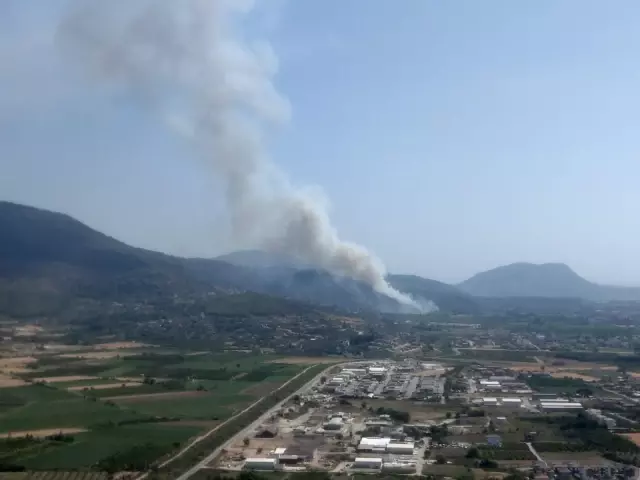 Son dakika haber... Dalaman'da çıkan orman yangını kontrol altına alınmaya çalışılıyor (2)