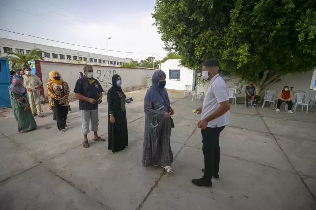 Tunus'ta Kovid-19 Ulusal Aşı Günü ne halktan büyük ilgi