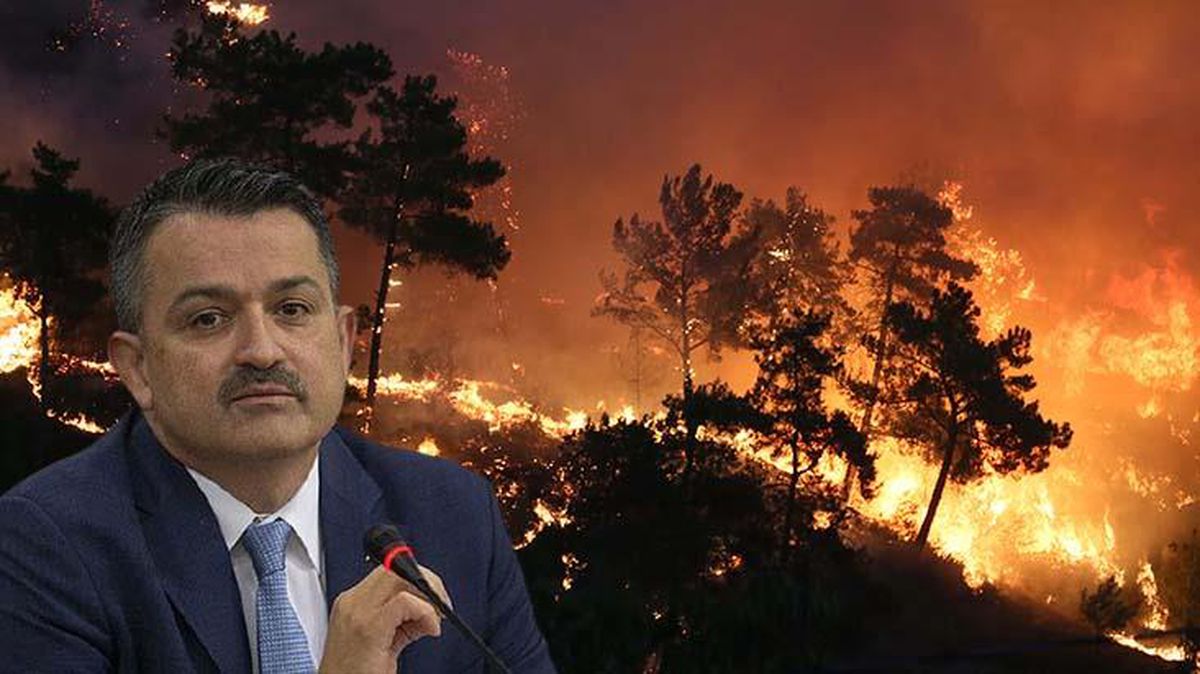 Bakan Pakdemirli yanlış anlaşılan karşı ateş yöntemini açıkladı: Çevre köylerden ekiplerin üzerine yürüyenler oldu