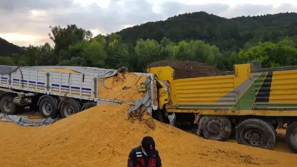 Son Dakika | TEM'de 3 TIR ile 1 kamyonun karıştığı kazada 1 kişi öldü, 2 kişi yaralandı (3)