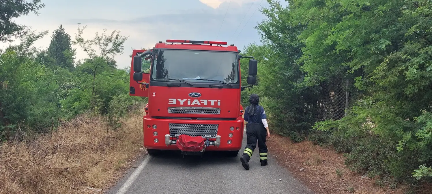 Bahçe yangını söndürüldü