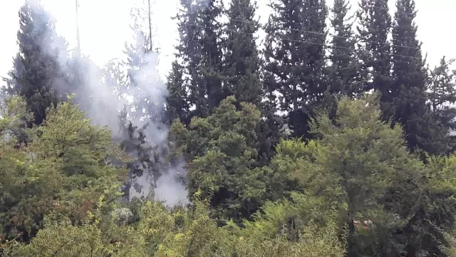 Bahçe yangını söndürüldü