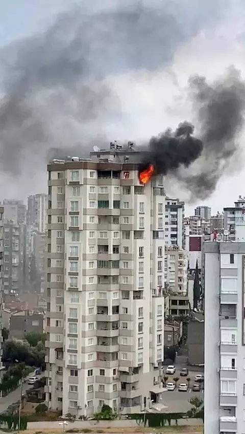 Klimadan yangın çıktı mesken küle döndü