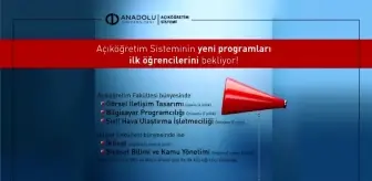 Görsel İletişim: Açıköğretim sistemi yeni açılan programlarına ilk öğrencilerini bekliyor Görsel İletişim: Açıköğretim sistemi yeni açılan programlarına ilk öğrencilerini bekliyor