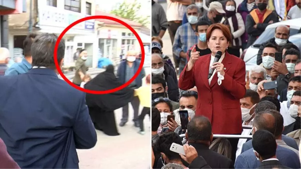 Akşener&#39;in konuşması sırasında vatandaşın sorduğu &#39;15 milletvekili&#39; sorusu ortamı gerdi! Polis müdahale etti - Haberler