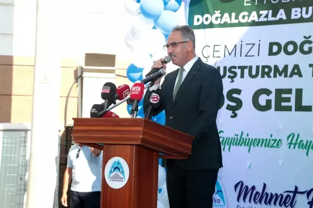 Eyyübiye'ye doğalgaz verilmeye başlandı