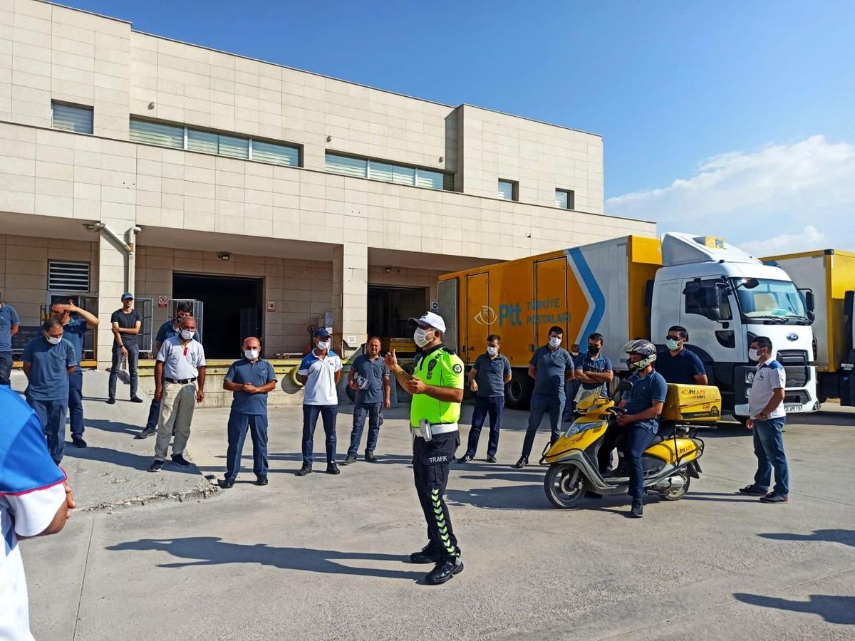 Malatya'da kuryelere trafik eğitimi verildi