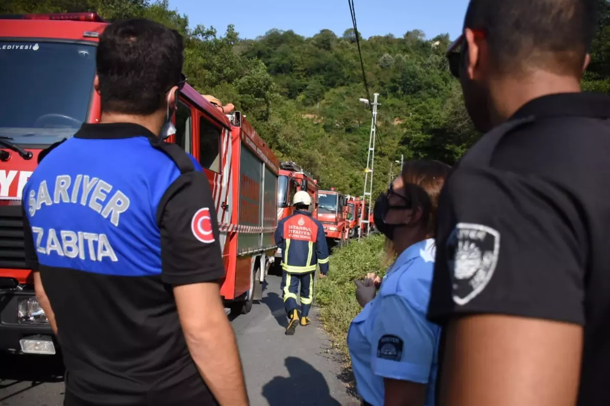 Sarıyer'de ormanlık alanda yangın (4)