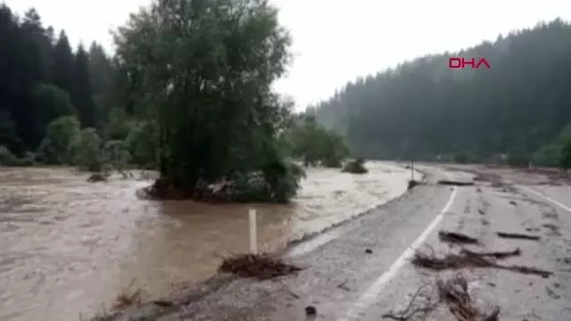 Son dakika haberleri... AZDAVAY'DA SAĞANAK SELE NEDEN OLDU; YOL ULAŞIMA KAPATILDI