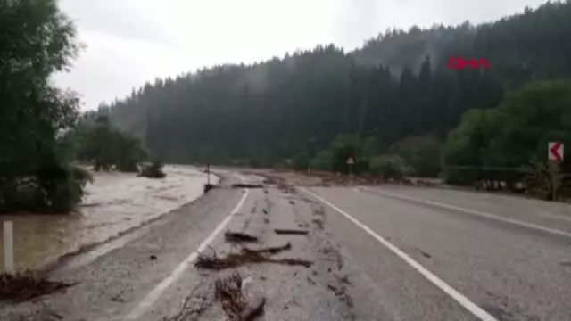 Son dakika haberleri... AZDAVAY'DA SAĞANAK SELE NEDEN OLDU; YOL ULAŞIMA KAPATILDI