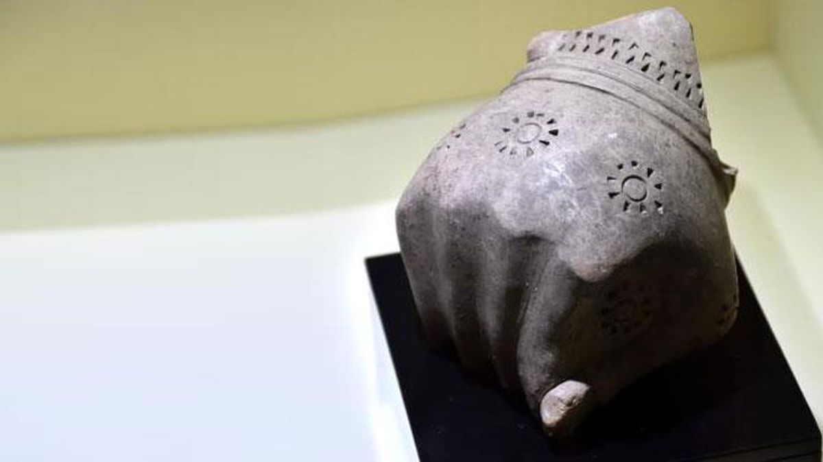 Boğazkale Müzesi'nde bulunan 3 bin 600 yıllık ünik içme kabı ziyaretçi akınına uğruyor