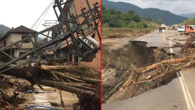 Son Dakika: Bartın'da sel felaketi! Köprü ve yollar çöktü, konutu yıkılan 80 yaşlarında bir bayan aranıyor