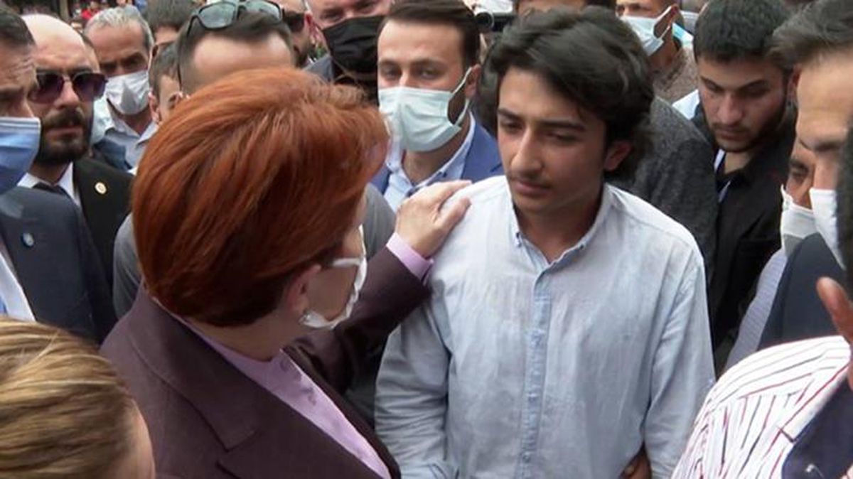 16 yaşındaki gencin dertlerini dinleyen Akşener duygulandı: Hepimizi utandırdın