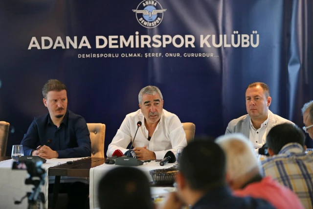 Adana Demirspor Teknik Yöneticisi Samet Aybaba'nın maksadı Üstün Lig'de kalıcı olmak