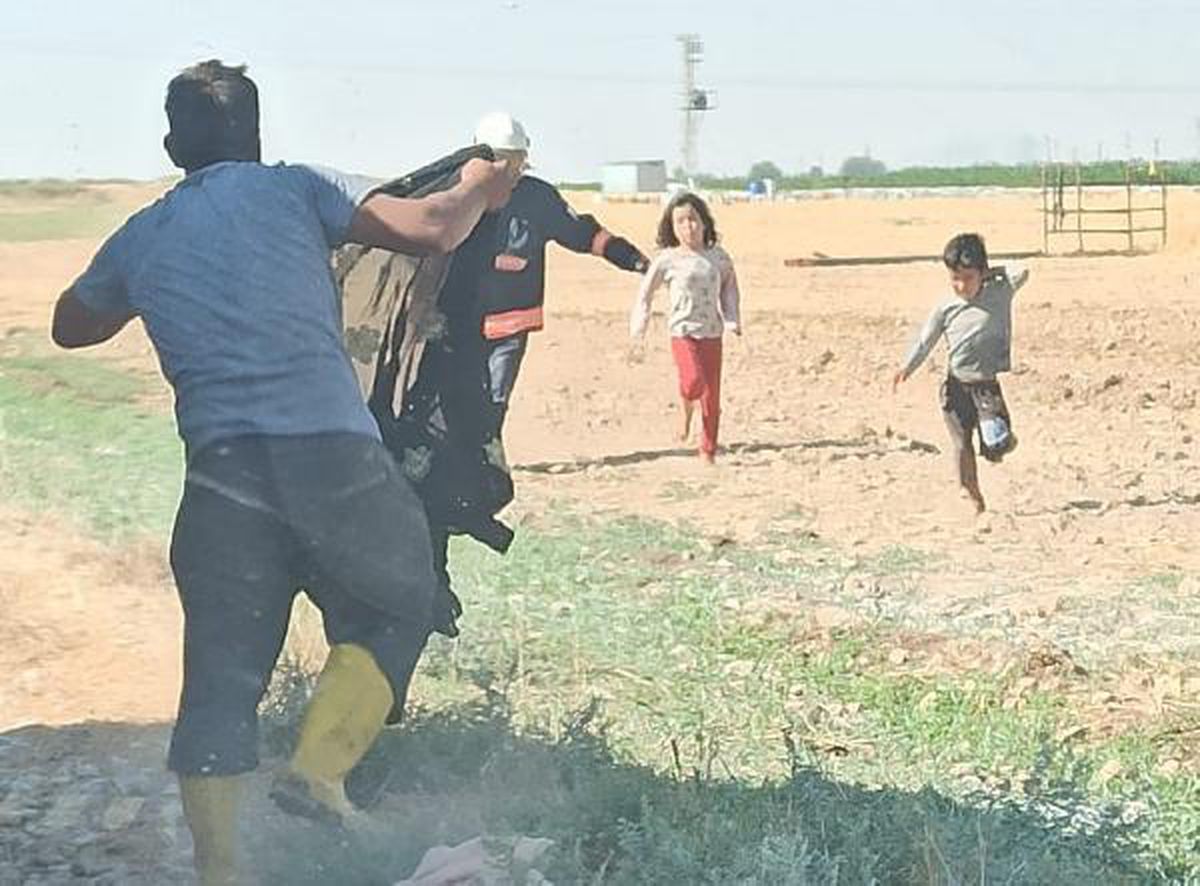 Şanlıurfa'da 10 kişilik aile, arıların saldırısına uğradı! Kaçarak sığındıkları evden itfaiye personeli çıkardı