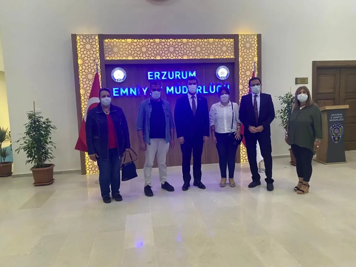 Son dakika haber... Erzurum Yeni Medya Derneğinden Emniyet Müdürü Tuncer'e ziyaret