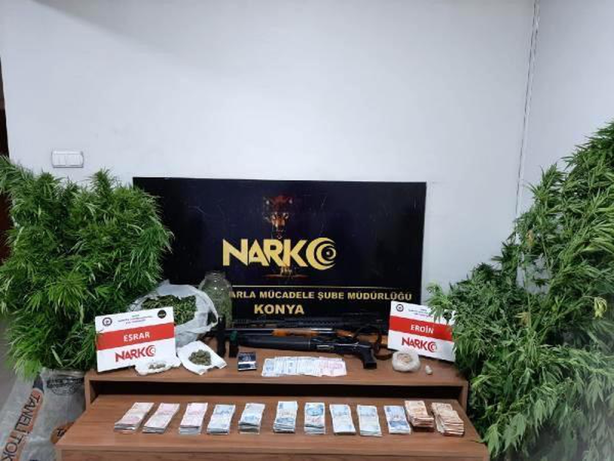 Konya'da zehir tacirlerine yönelik operasyonda 6 tutuklama - Vimarsana News