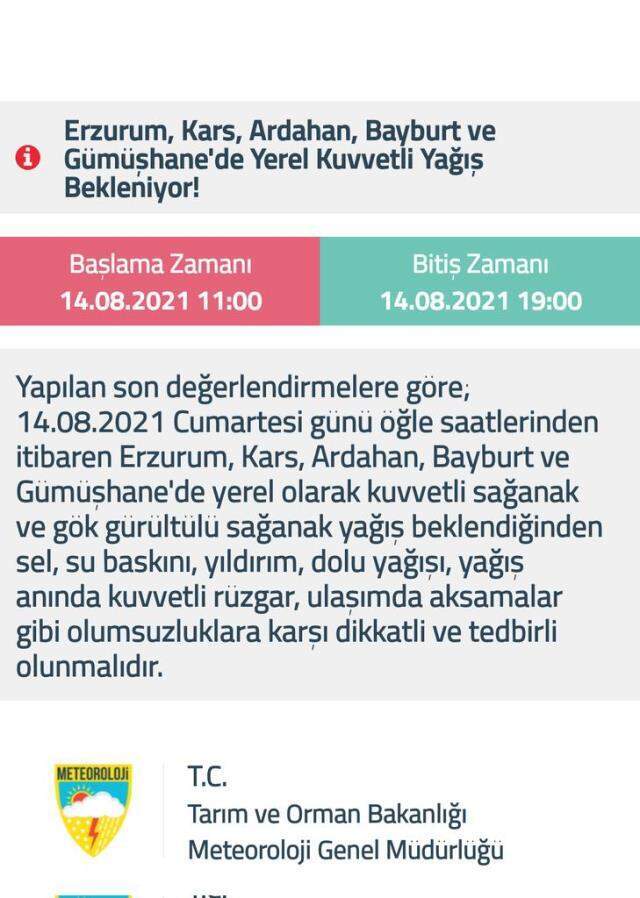 Meteoroloji'den 5 il için sel ve su baskını uyarısı