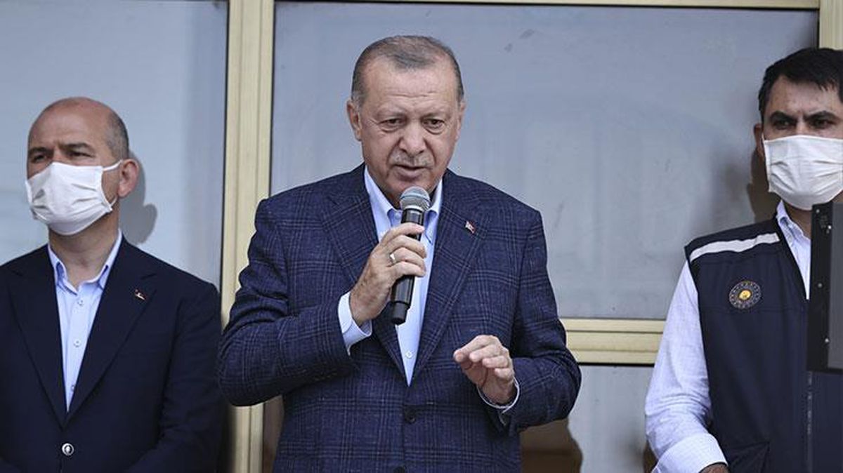 Son Dakika: Cumhurbaşkanı Erdoğan, selin vurduğu Bozkurt ilçesinde halka seslendi: 3 ili afet bölgesi ilan ettik