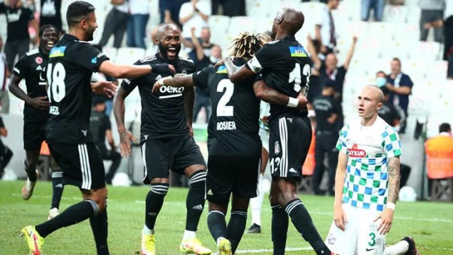 Süper Lig'de sezonun açılış maçında Beşiktaş, sahasında Çaykur Rizespor'u 3-0 mağlup etti