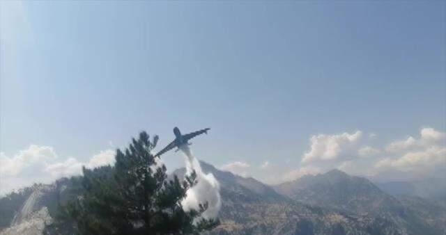 Kahramanmaraş'ta düşen uçağı gören köylülerin panik anları kamerada: Uçak düştü hanımefendi uçak