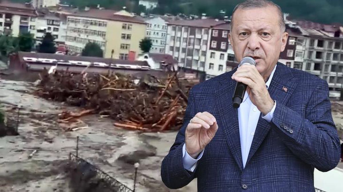 Kastamonu'da tomrukların köprüyü tıkadığı görüntü sonrası Cumhurbaşkanı Erdoğan talimatı verdi
