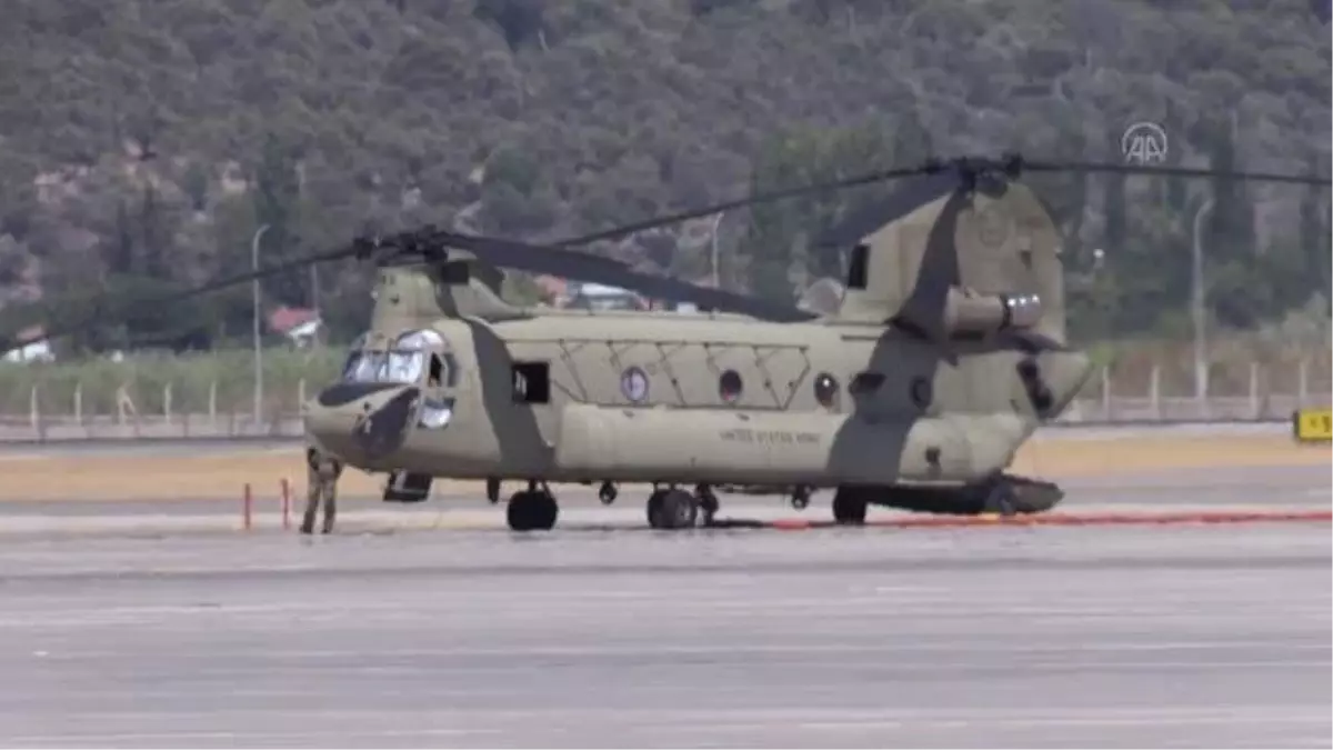 Orman yangınlarının ardından soğutma çalışmaları için ABD'den 2 helikopter geldi