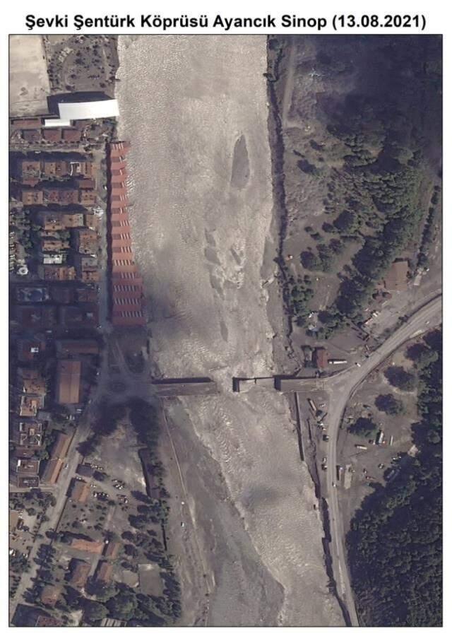 Selin felaketini yaşayan Bozkurt uzaydan görüntülendi! Yıkım çok büyük