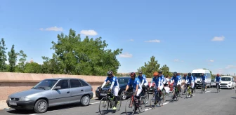 'Eyüp'ten Hacı Bektaş Veli'ye Huzur Yolculuğu'na katılan bisikletçiler, Nevşehir'e ulaştı