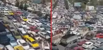 Taliban'ın girdiği başkent Kabil'de binlerce insan şehri terk etmek için sokaklara döküldü