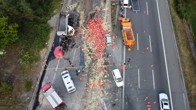 Son dakika haberleri | Anadolu Otoyolu'nda zincirleme trafik kazası: 6 yaralı