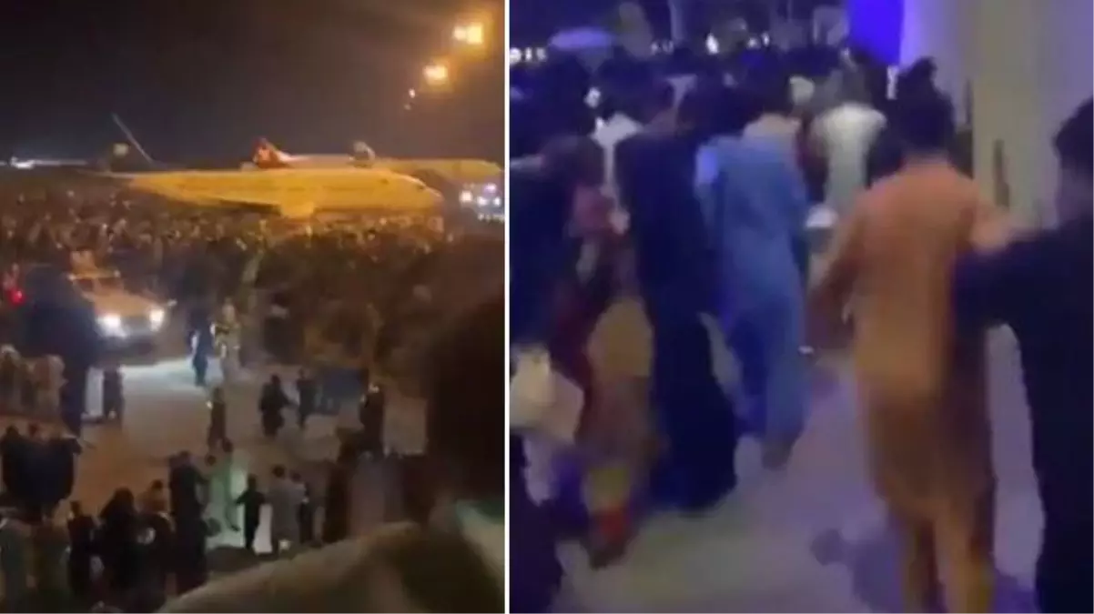 Büyük kaçış başladı! Şehirden çıkmak isteyenler Kabil Havalimanı'nda adım atacak yer bırakmadı