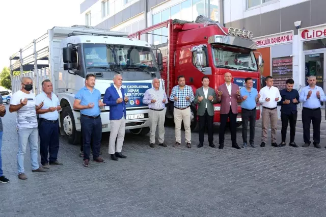 Erdemli'den Manavgat'a 358 küçükbaş hayvan desteği
