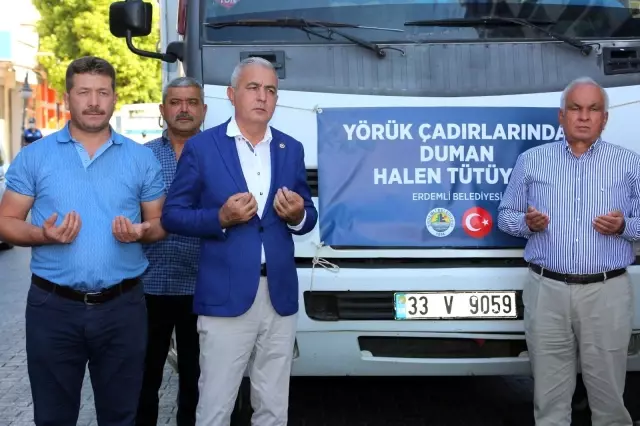 Erdemli'den Manavgat'a 358 küçükbaş hayvan desteği
