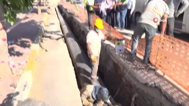 İçme suyu sorununu tarihe gömecek projenin yüzde 90'ı tamamlandı
