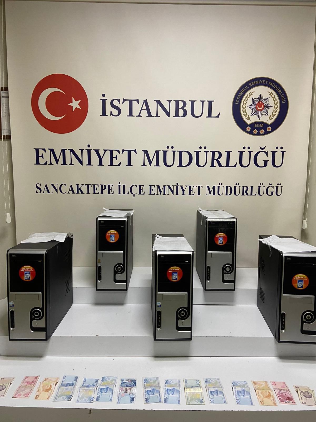 SANCAKTEPE'DE İŞ YERİNDE SANAL TOMBALA OYNAYANLARA BASKIN